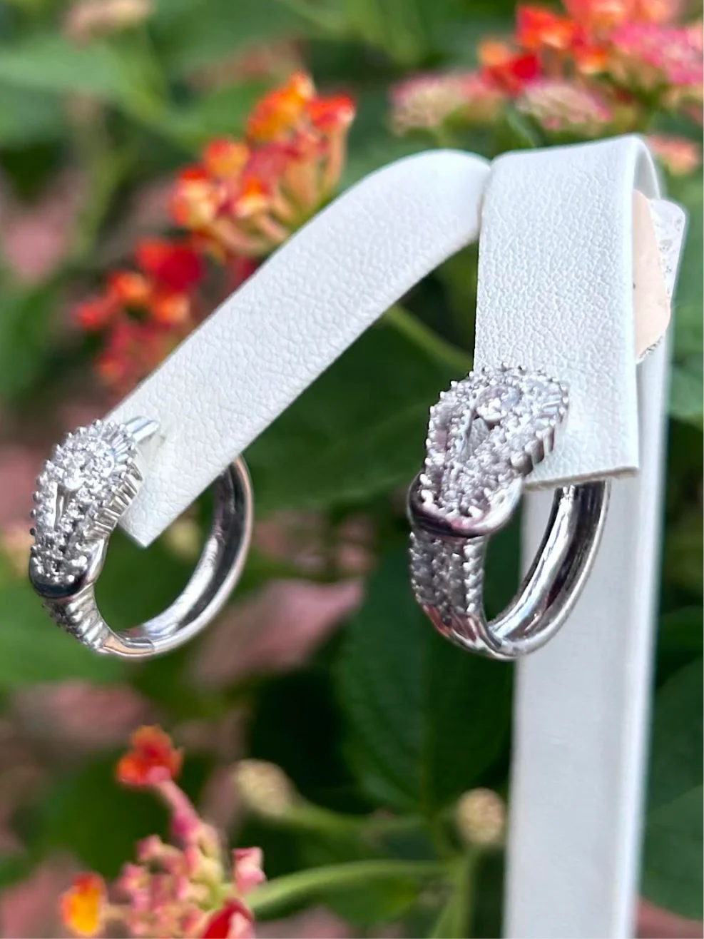 14kt White Gold 1.20ct Diamond Earrings - Image 3
