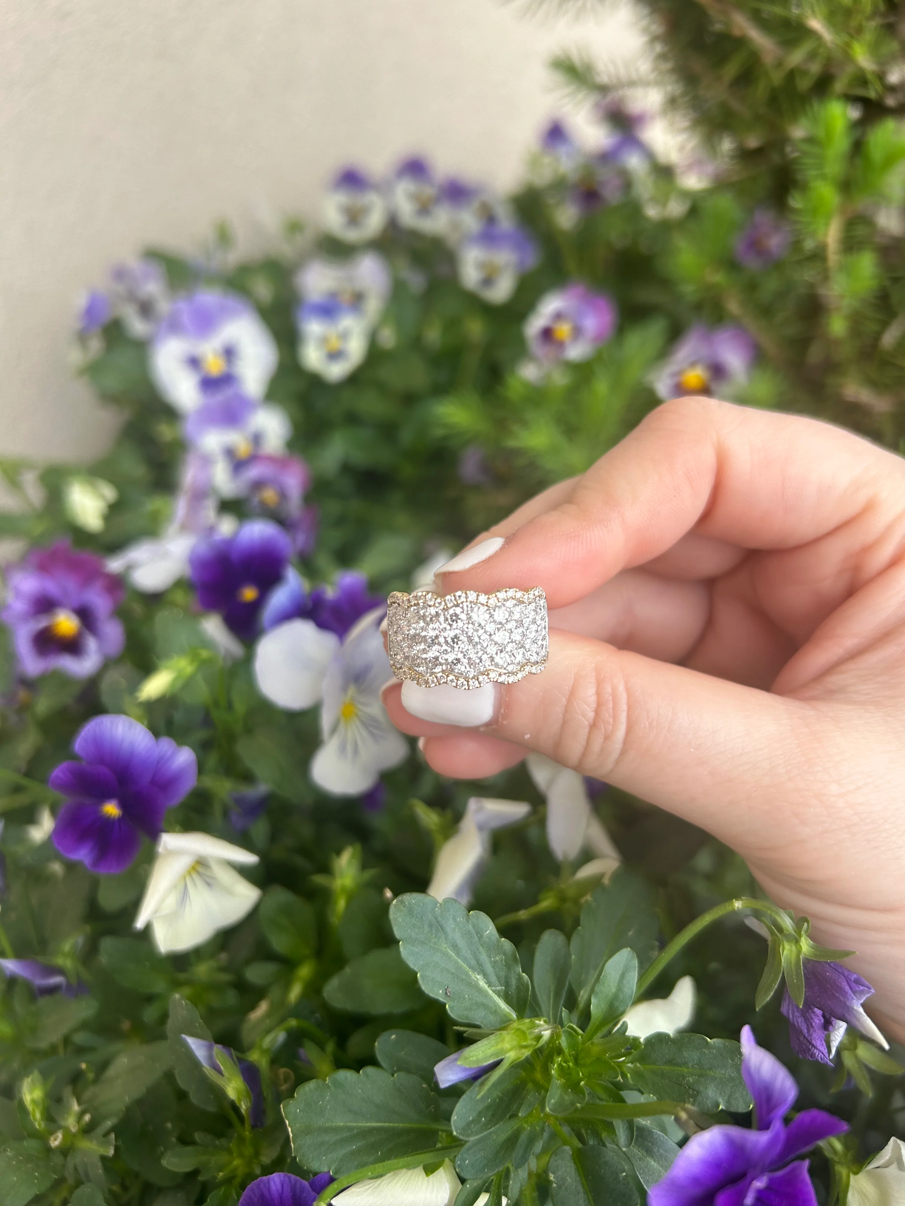 2.61 TDW White & Yellow Gold Diamond Ring - Image 3