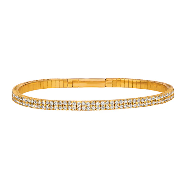 2 Row Diamond Bracelet 14kt 2.01ct Diamond B5873