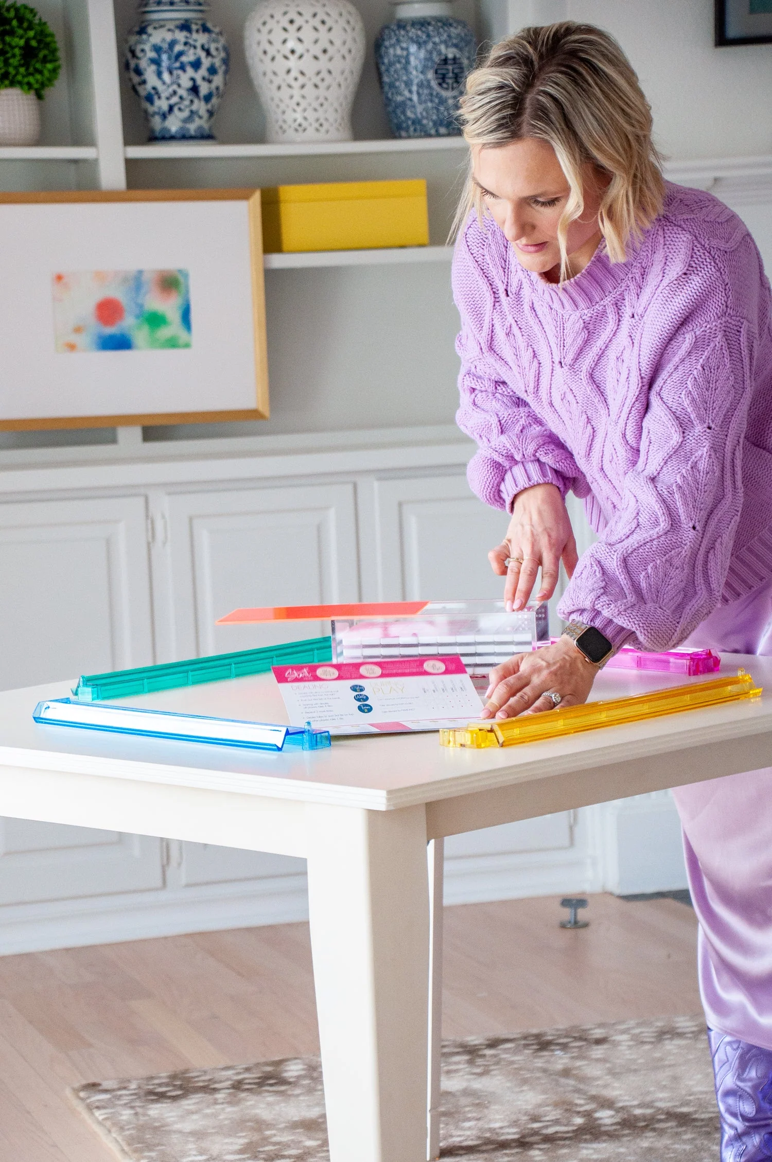 Acrylic Rack and Pusher Set | Multicolor - Image 4