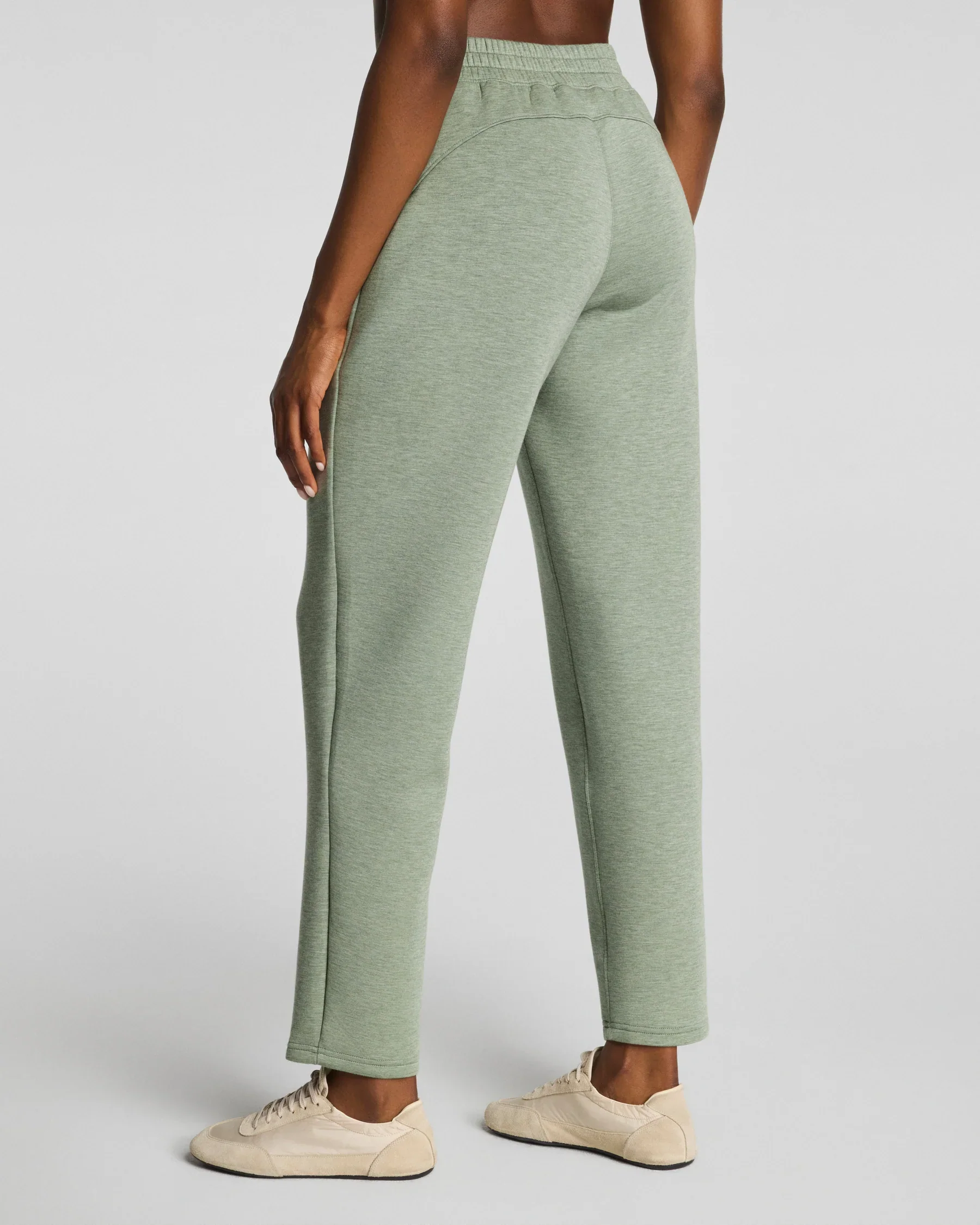 AirEssentials Slim Straight Pant | Sage Brushed Heather - Image 2