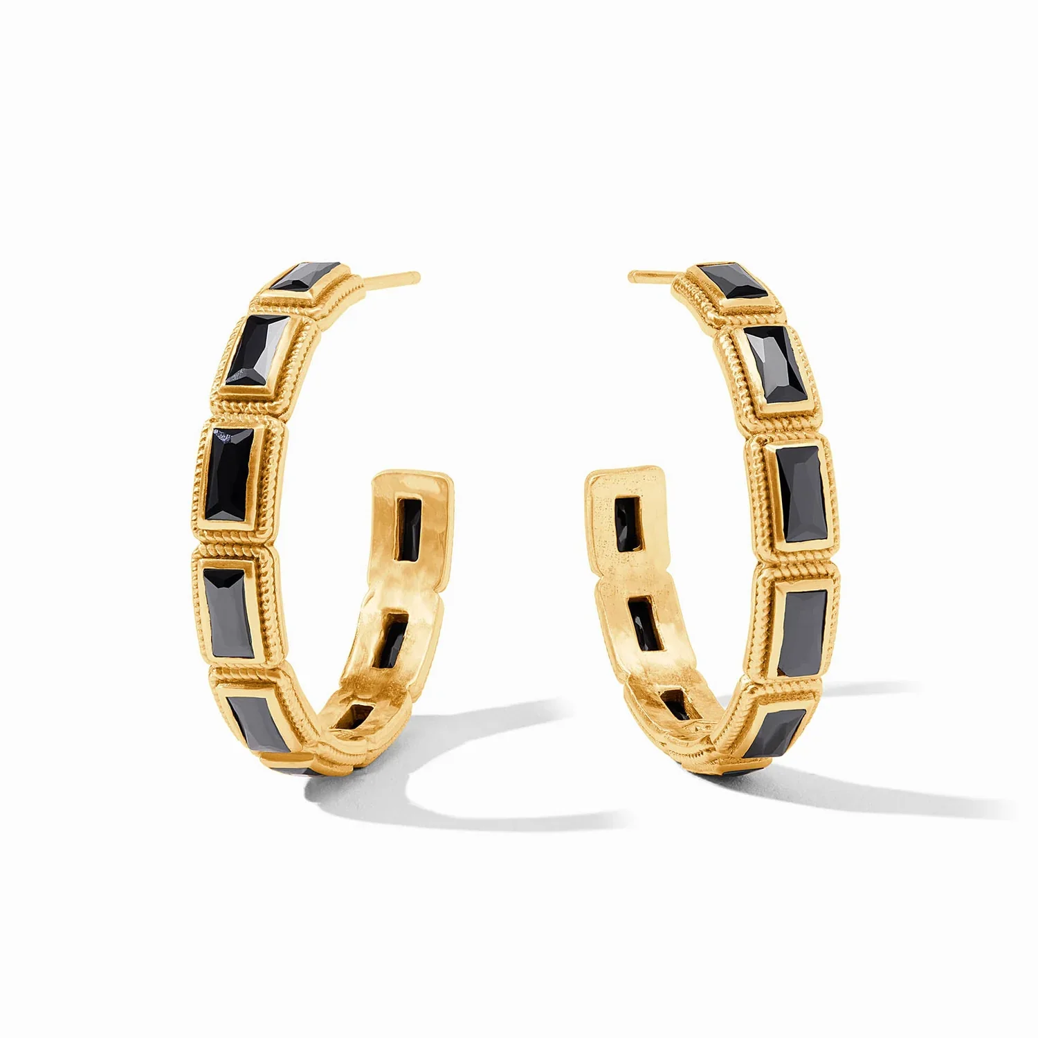 Baguette Stone Hoop | + Colors/Sizes - Image 3