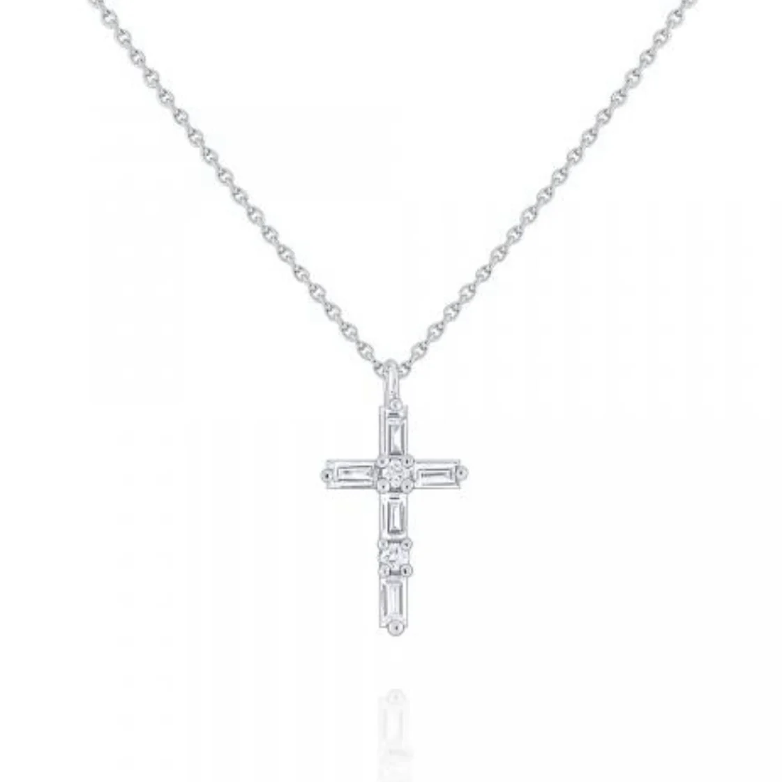 Assorted Diamond 14kt Gold Cross Necklaces - Image 6