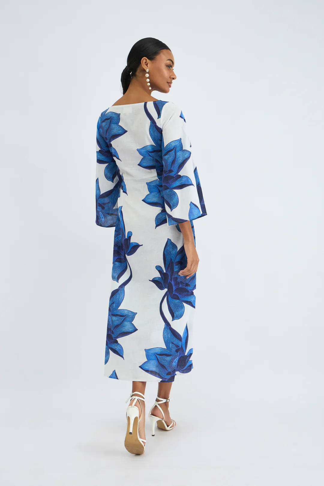 Camelia Dress | Lotus Indigo - Image 4