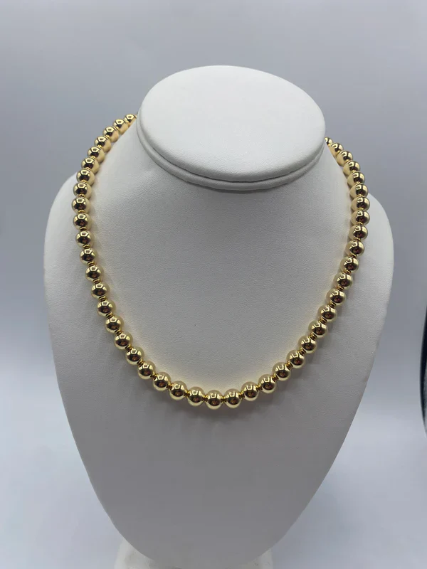 Choker Classic Gold Bead | + sizes - Image 3