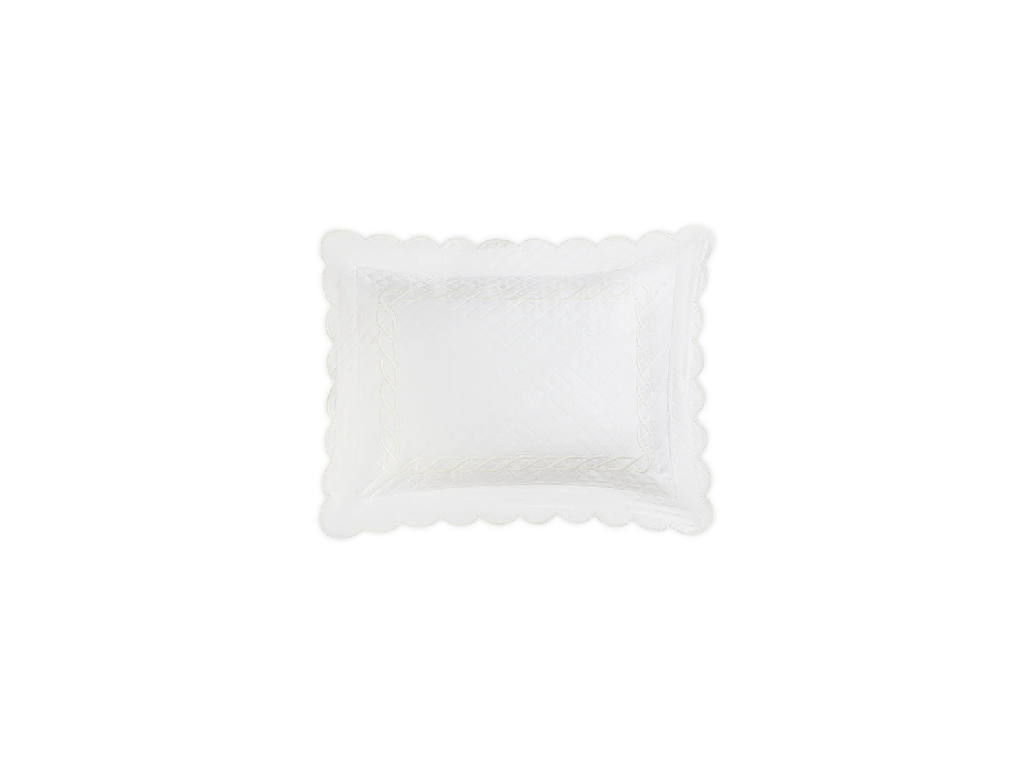 Classic Chain Scallop Matelassé Sham - Image 23