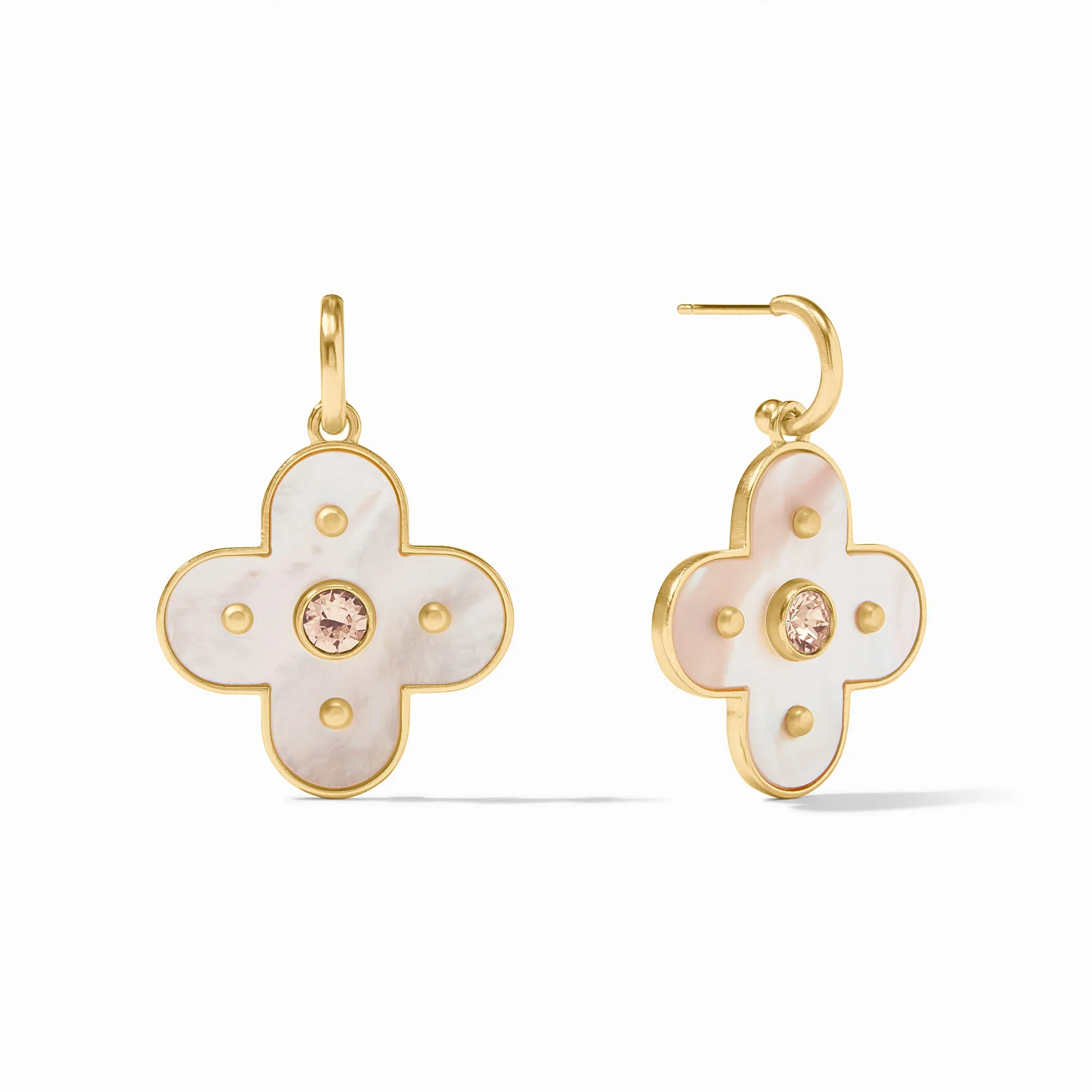 Colette Statement Hoop & Charm Earring | + Colors - Image 3
