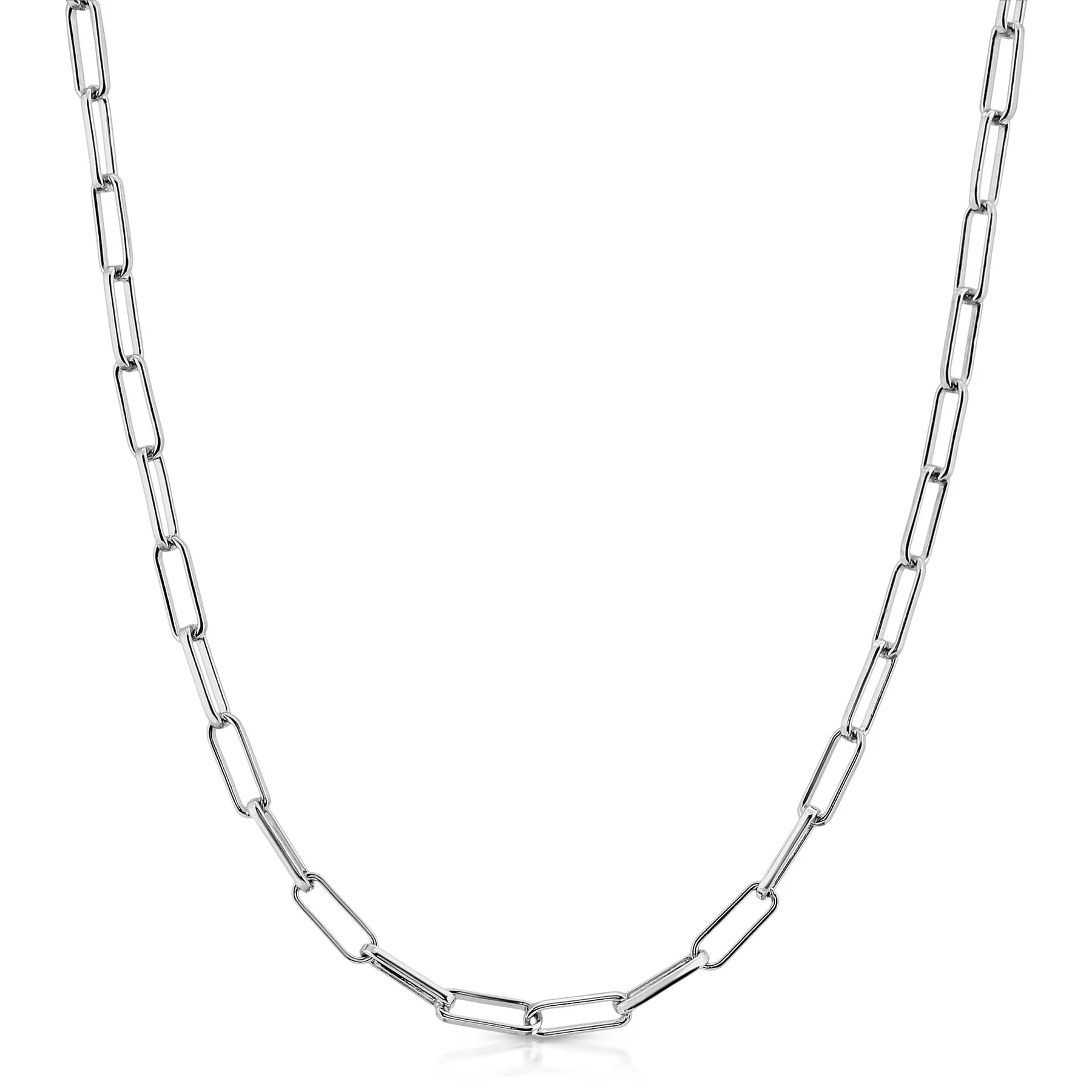 Paperclip Link Chain Necklaces - Image 5