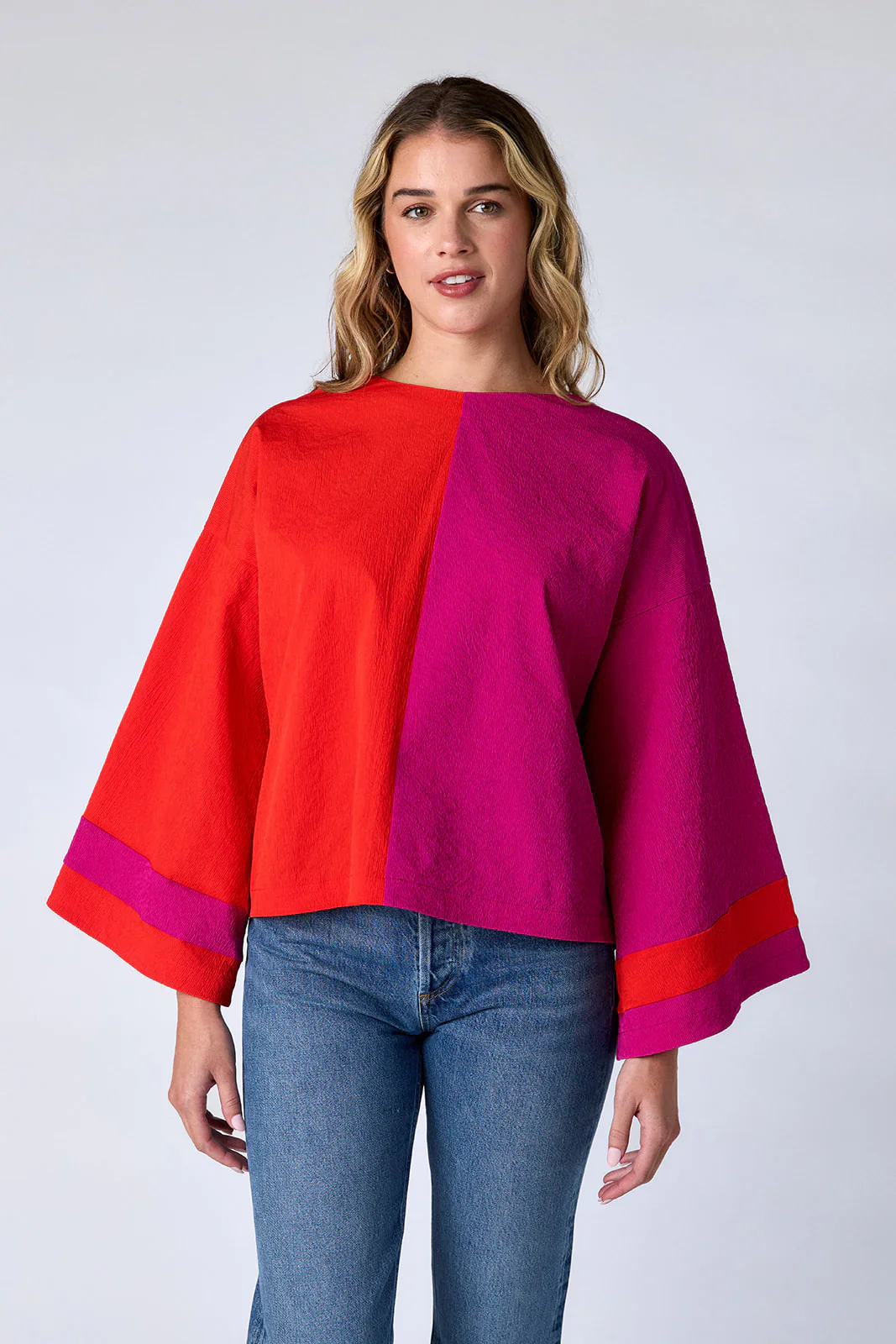 Esme Top | Sangria Color Block - Image 3