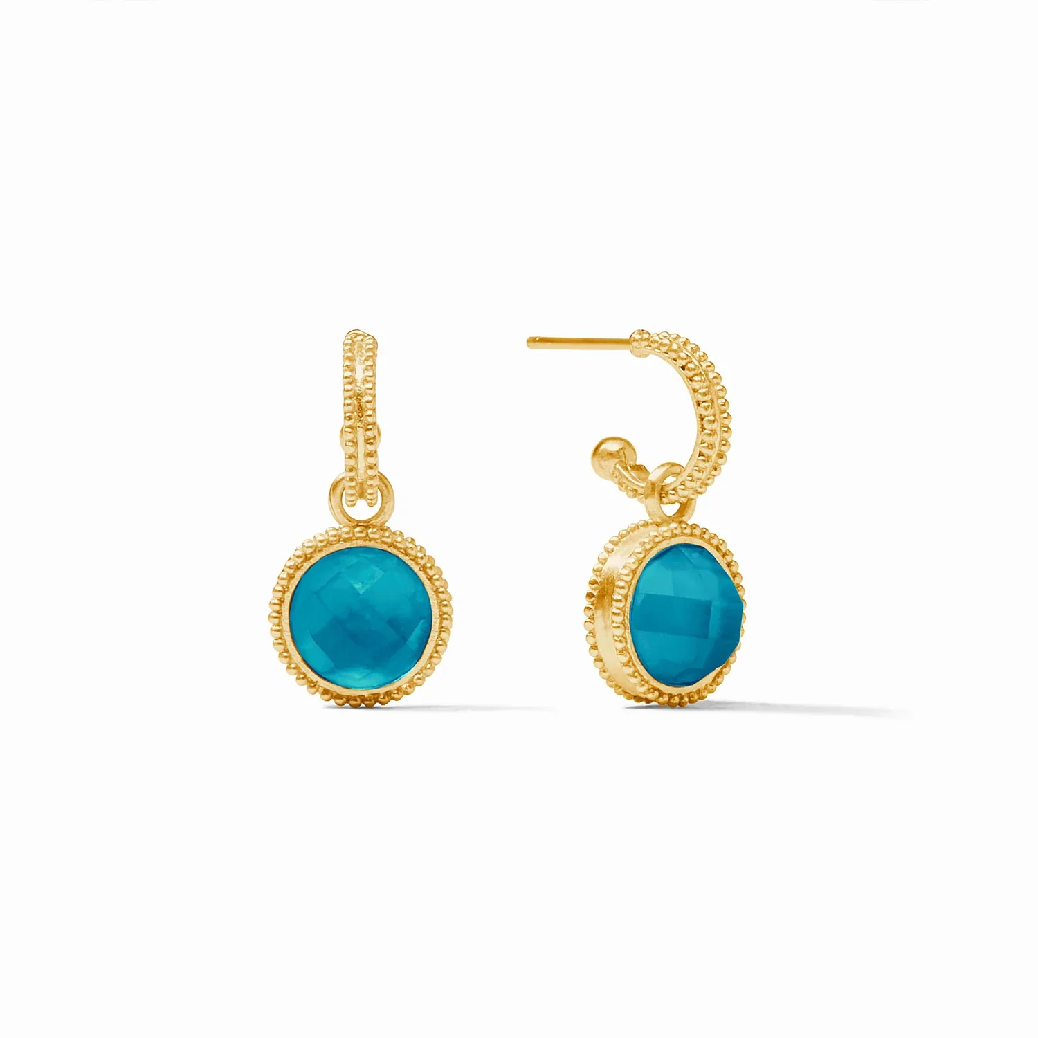 Fleur-de-Lis Hoop & Charm Earring - Image 10