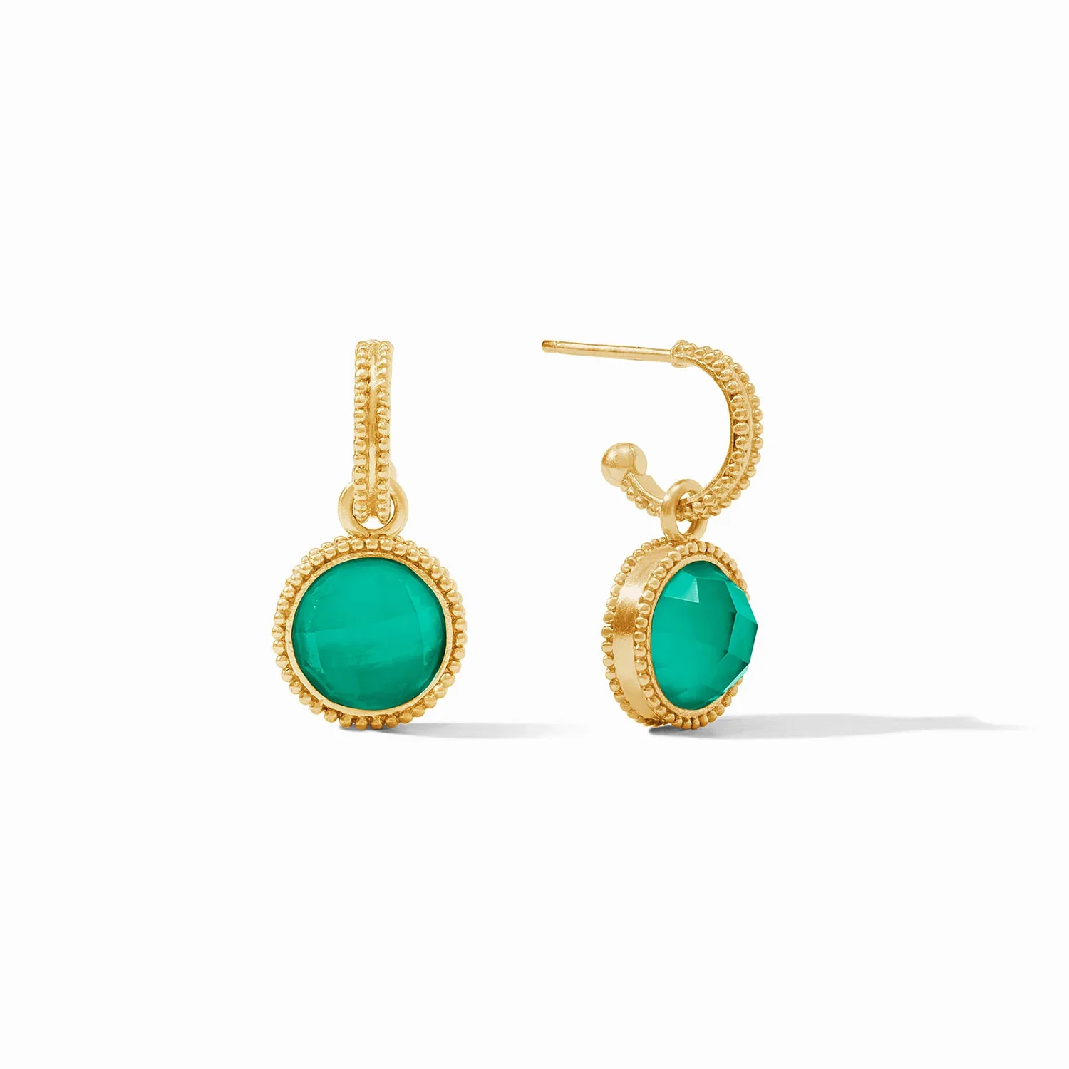 Fleur-de-Lis Hoop & Charm Earring - Image 11