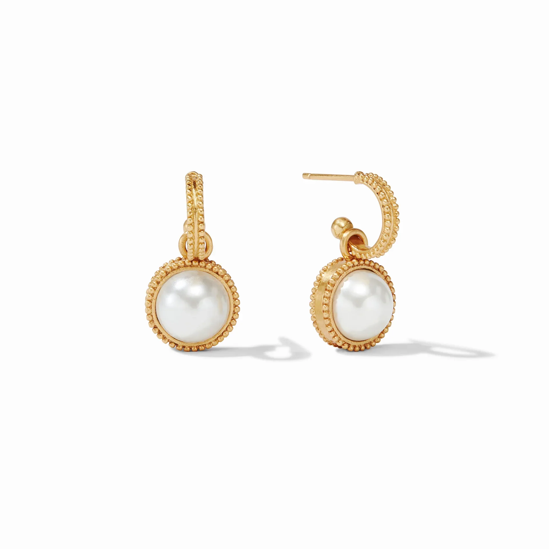 Fleur-de-Lis Hoop & Charm Earring - Image 6