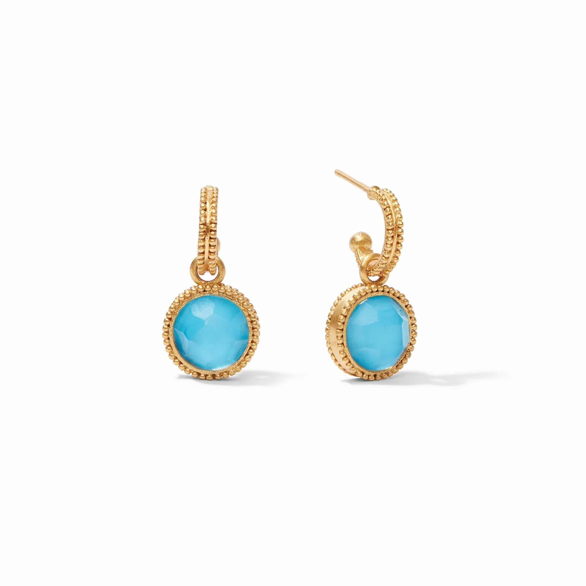Fleur-de-Lis Hoop & Charm Earring - Image 7