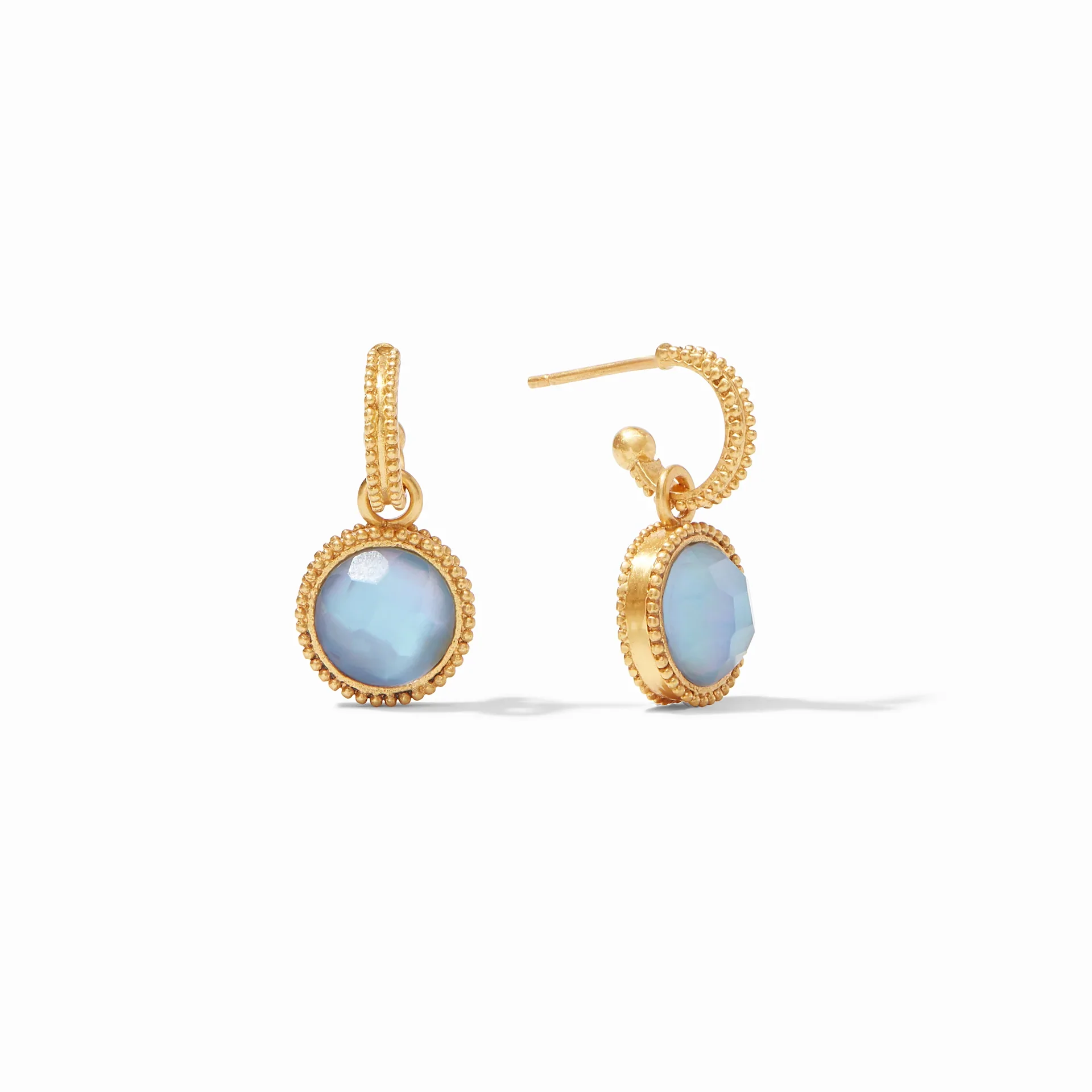 Fleur-de-Lis Hoop & Charm Earring - Image 9