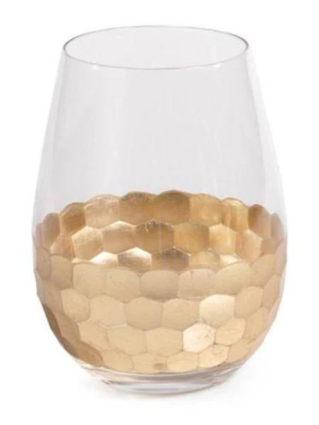 Assorted Fez Cut Glassware | Gold - Image 4