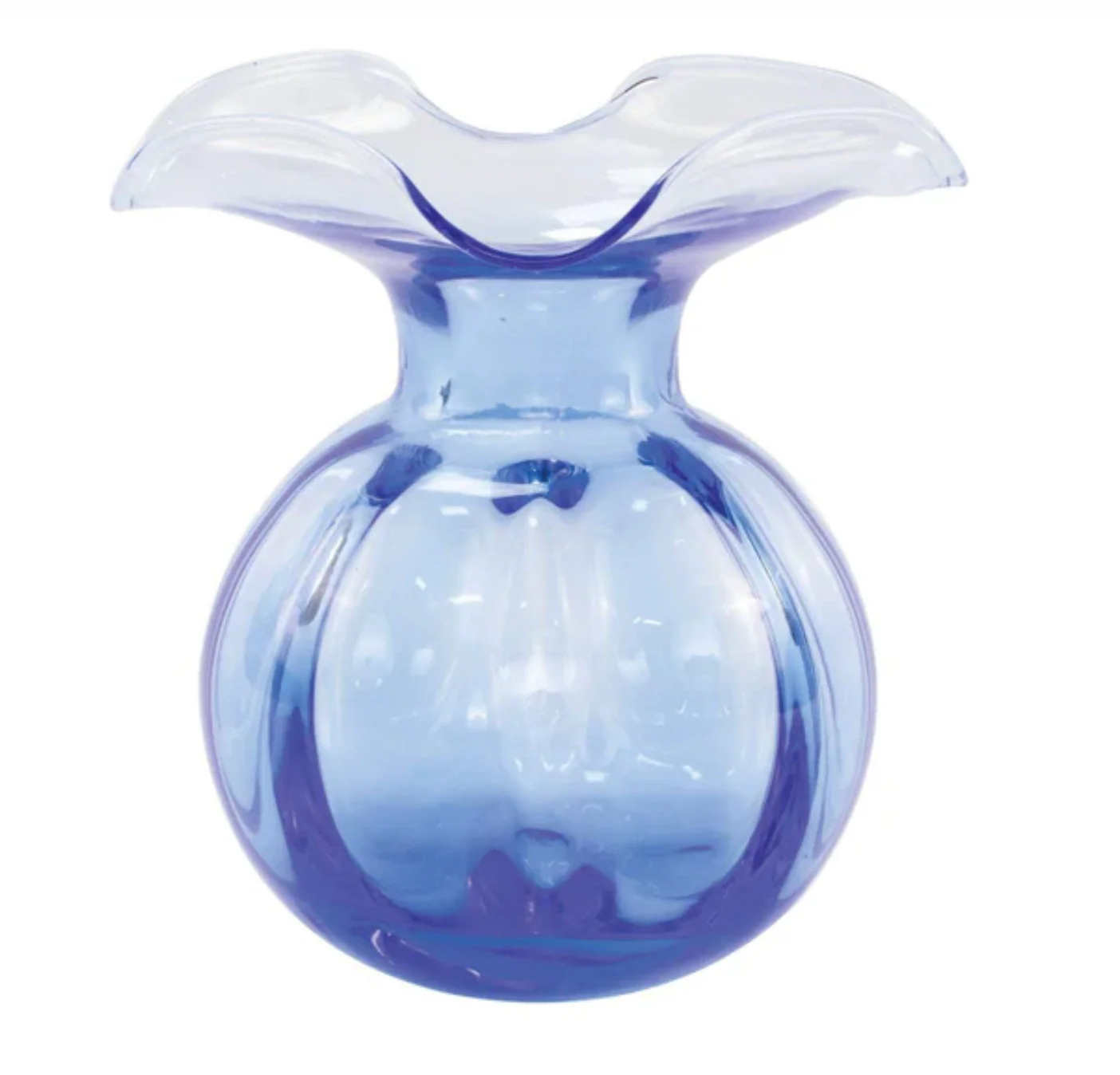 Assorted Hibiscus Glass Fluted Vase - Image 4