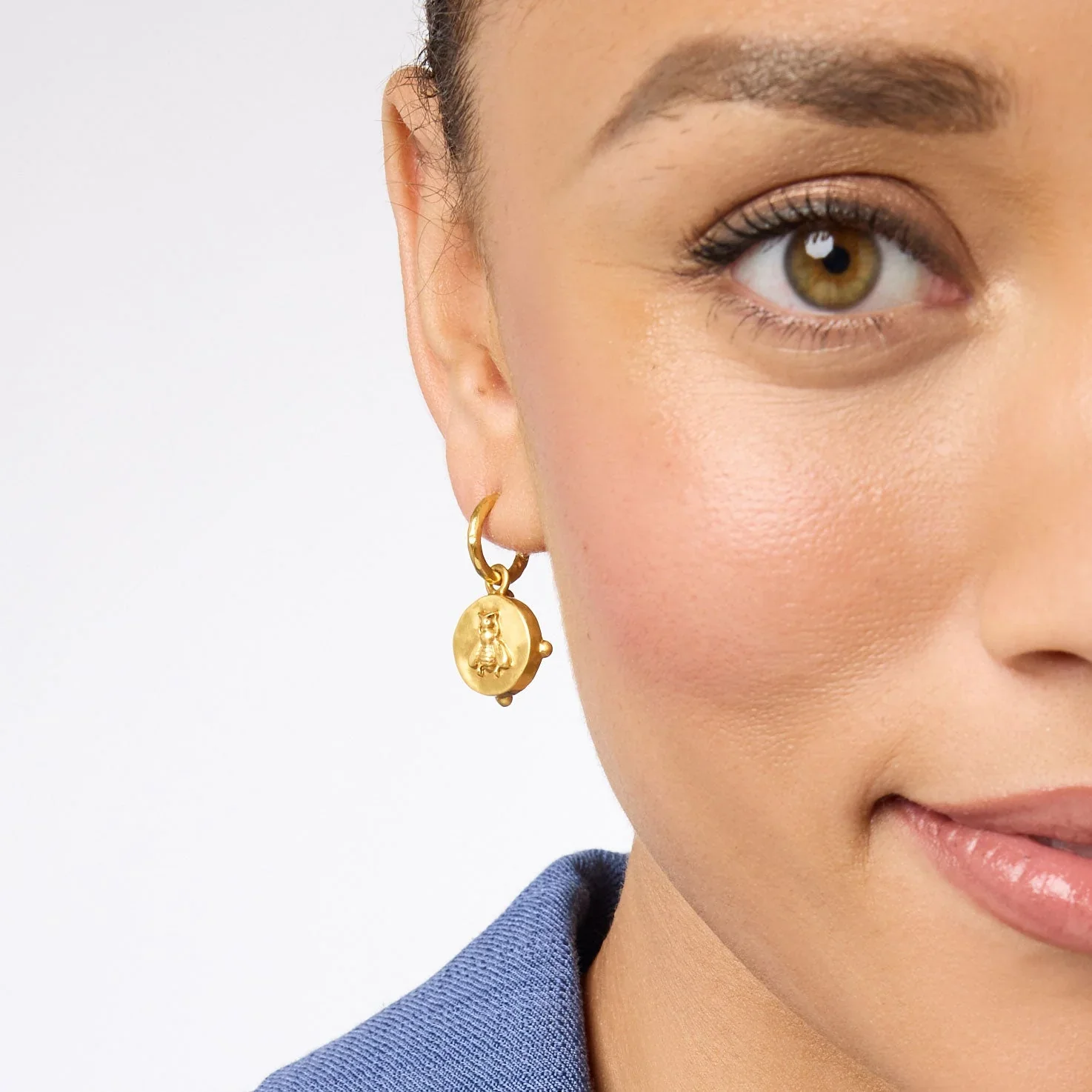Julie Vos Honeybee Hoop & Charm Earring | + Colors - Image 6
