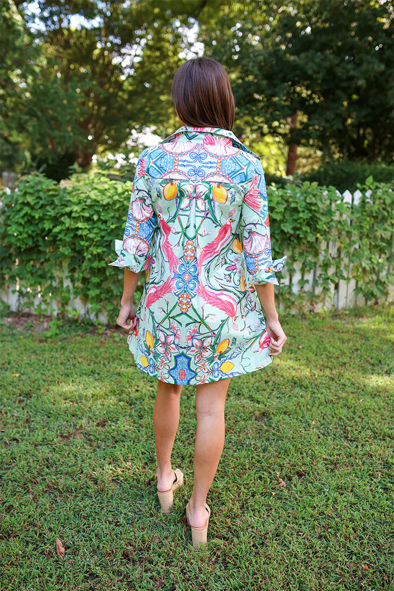 Mint Chinois Shirt Dress Short - Image 3
