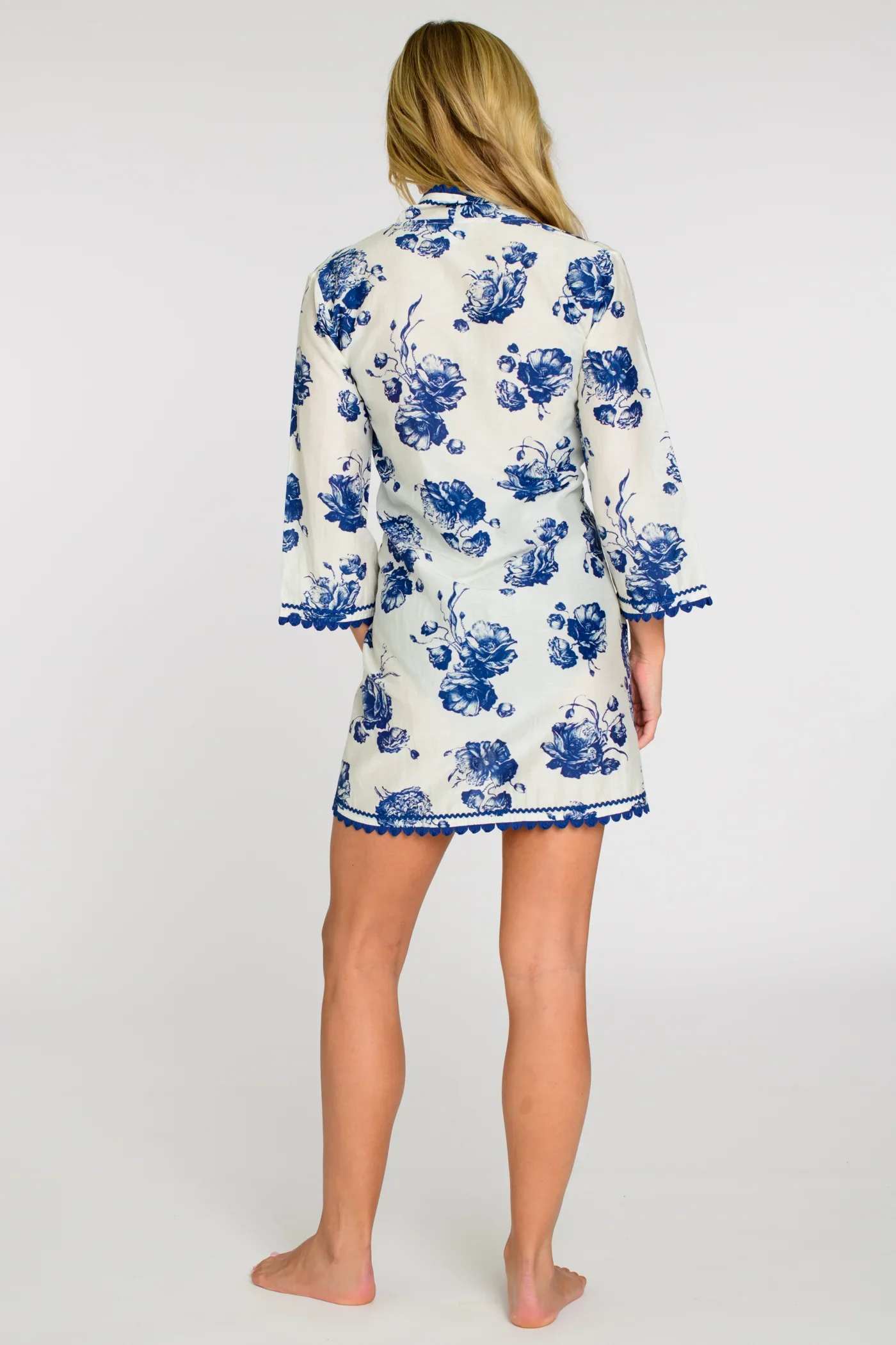 Nadia 2-Way Top | Navy Tea Rose - Image 4