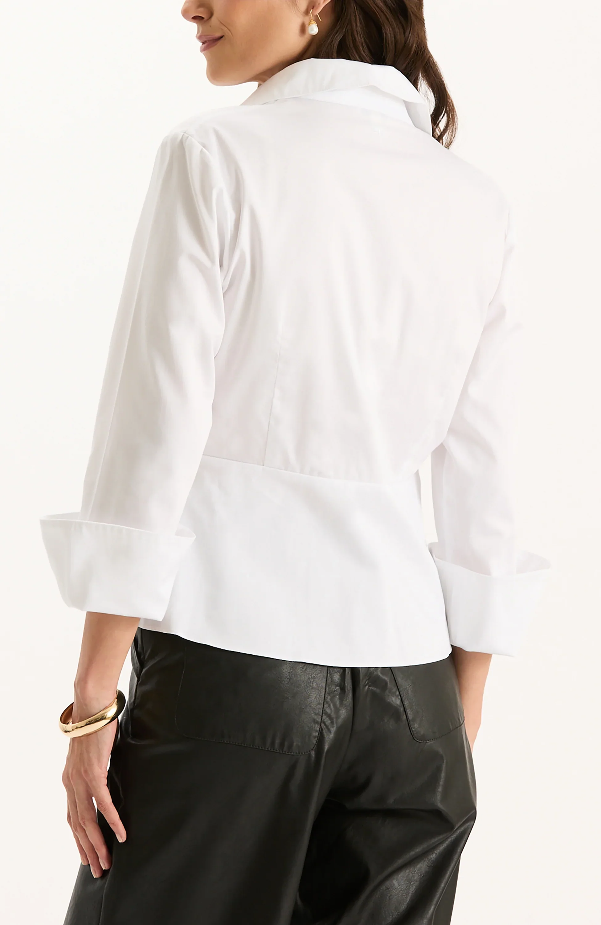Paige Cotton Twist Front Top | White - Image 4