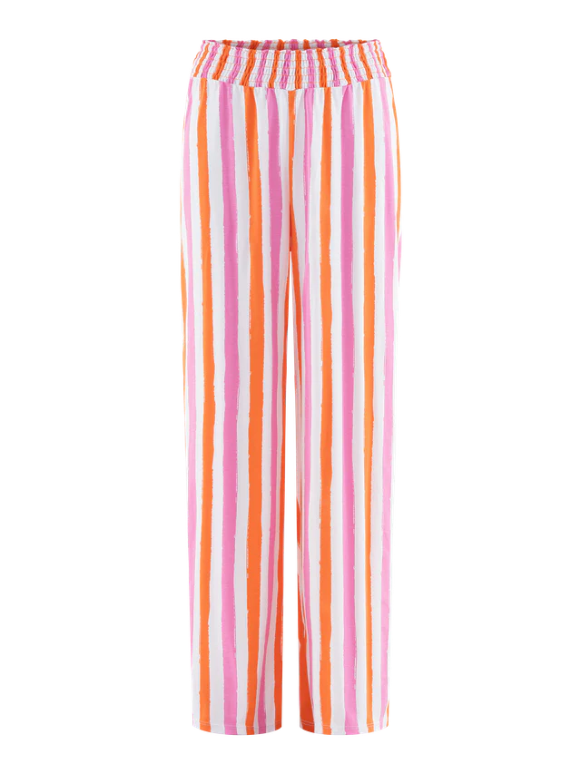 Pajama Pant Set | Coral Pink Stripe - Image 3