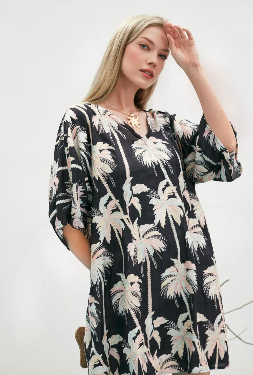 Palm Paradise Dress | Black - Image 2