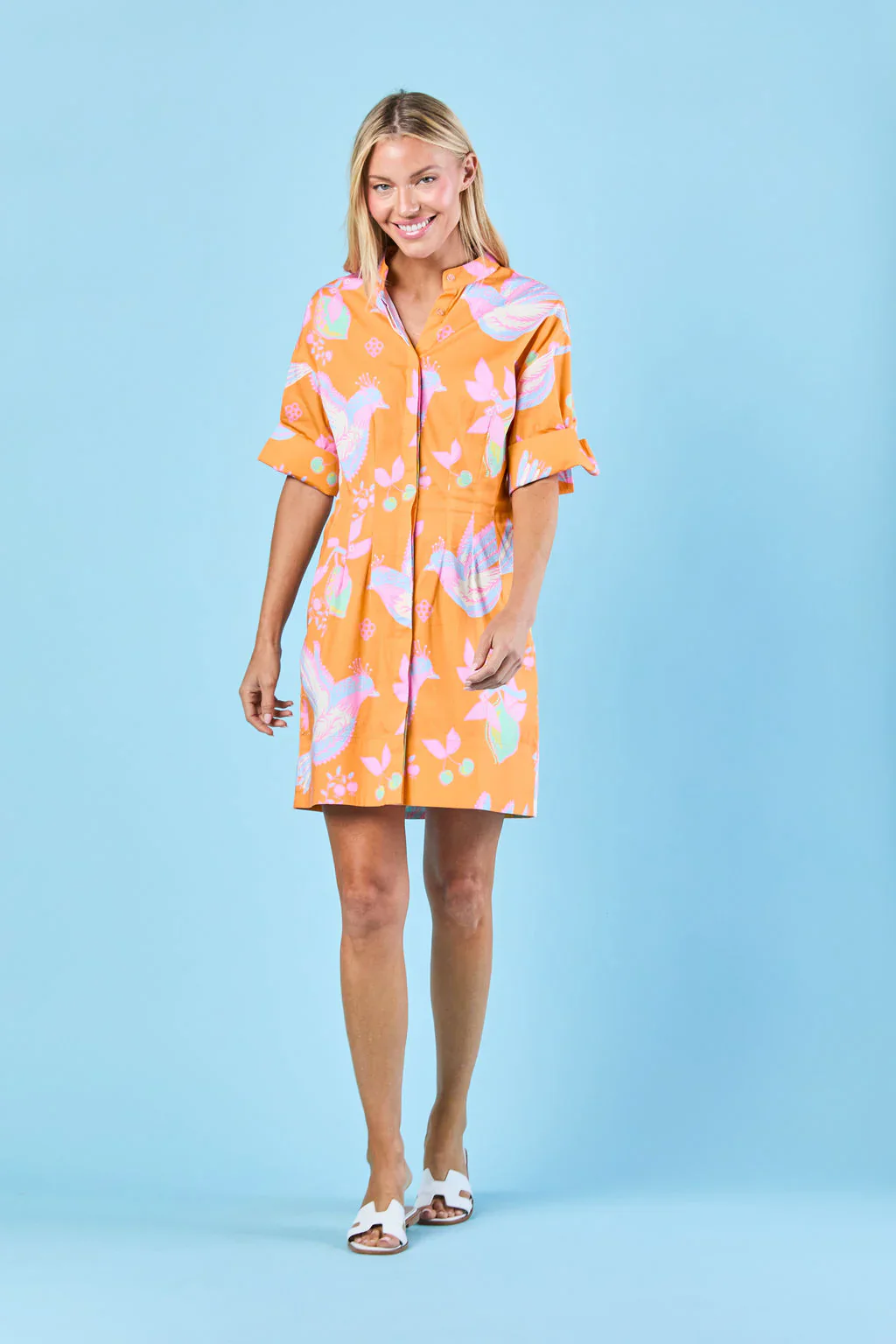 Parker Dress | Peachy Songbird - Image 3