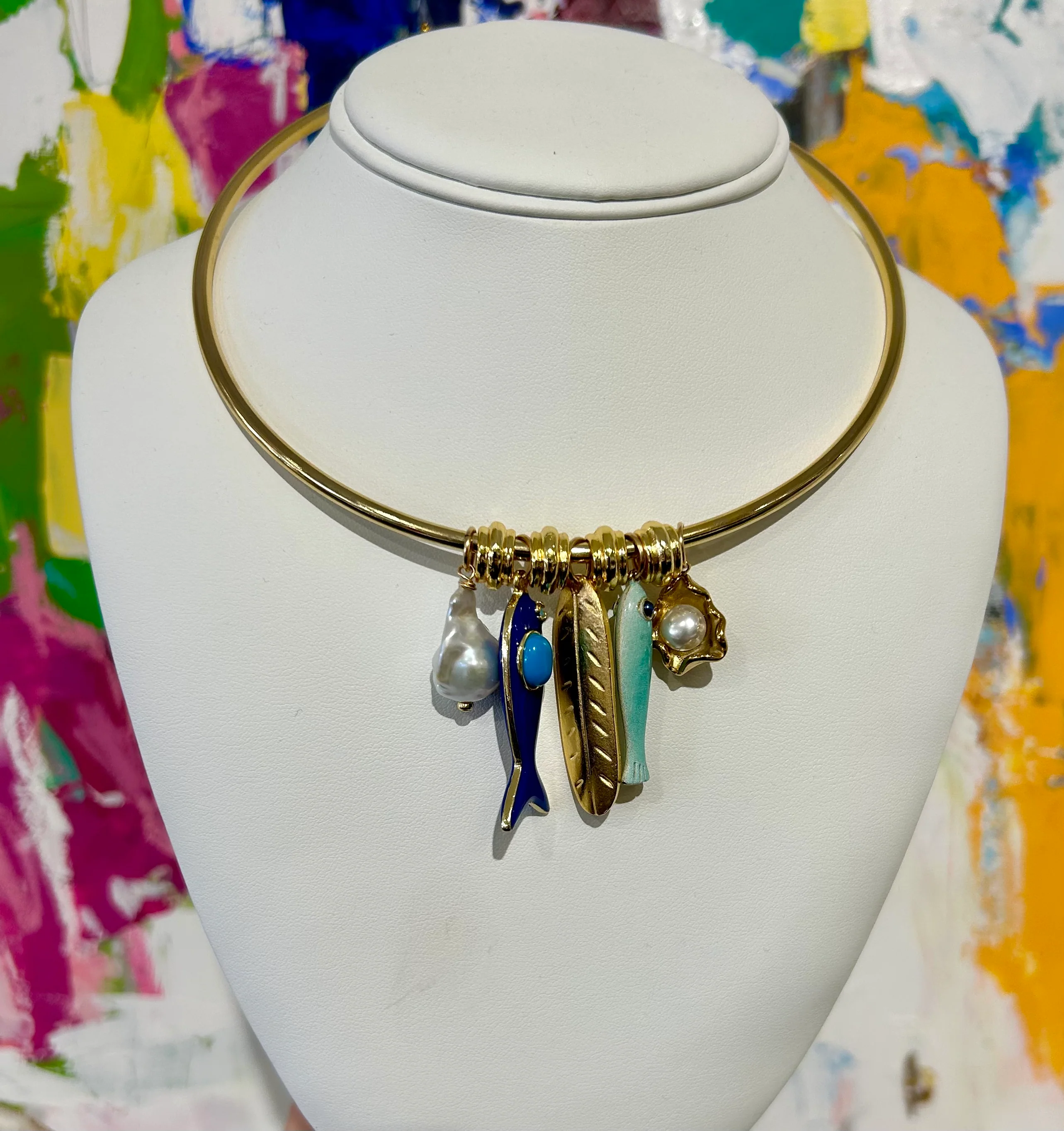 Saylor Collar Charm Necklace - Image 3