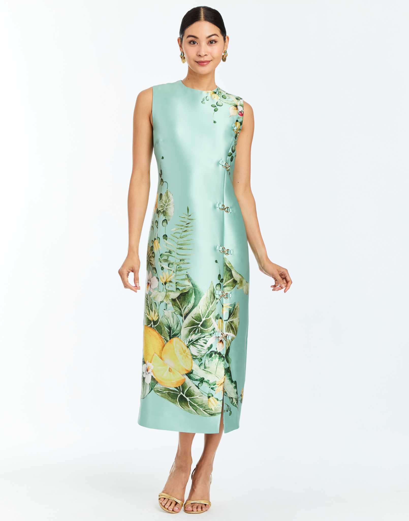 Serena Midi Dress | Citron Tableau - Image 4