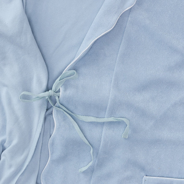 Weezie Women's Long Scallop Lightweight Robe | + Colors - Image 5