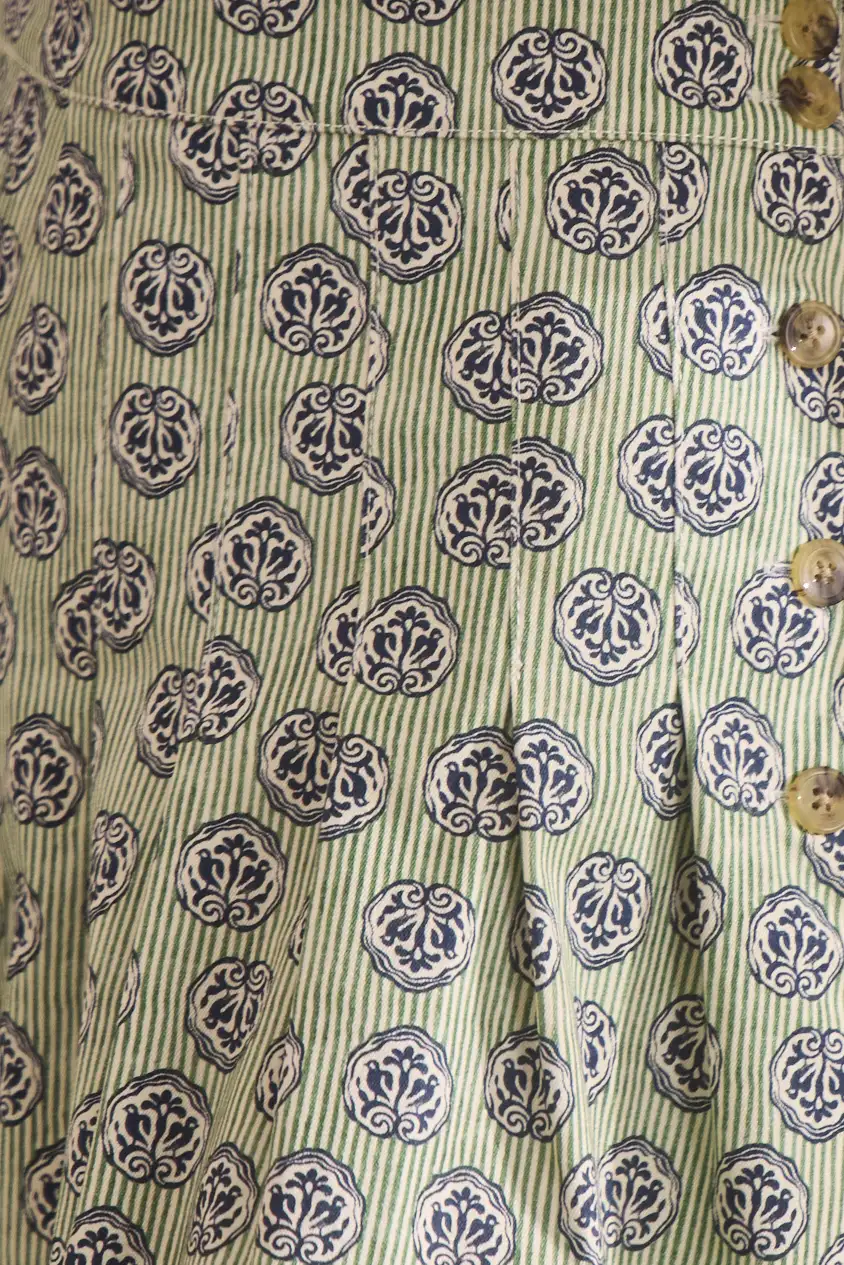 Willa Shorts | Navy Bird Block - Image 3